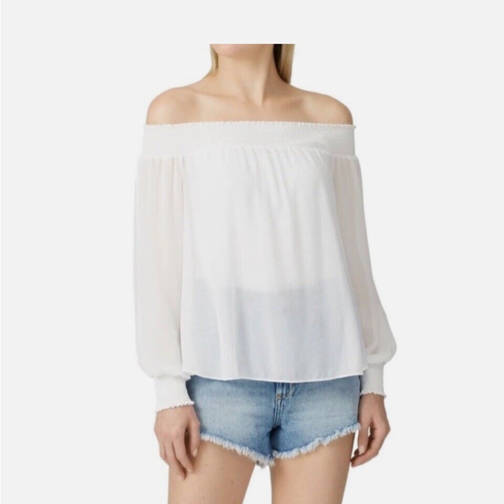 Ramy White Off-Shoulder Top, XS, BNWT